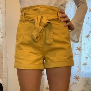 Yellow shorts Express